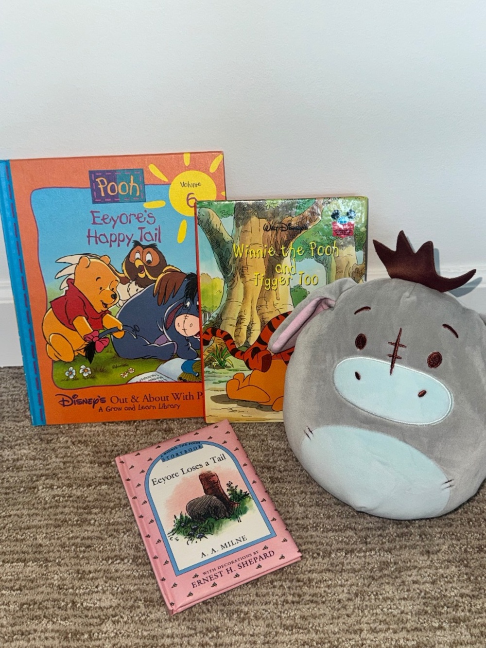 Disney Winnie the Pooh Bundle | 3 Books + Plush